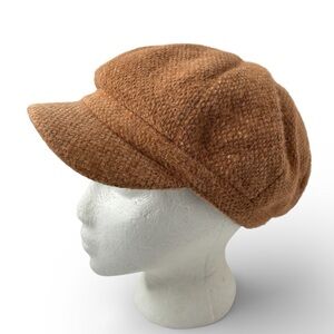David and Young Flex Elastic Tweed Bakers Hat Castro Cap Fiddlers Newboy Retro